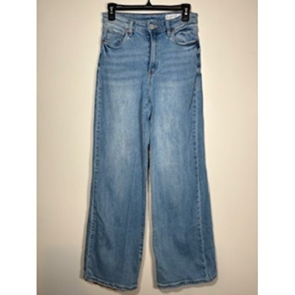 BLANKNYC The Franklin Wide Leg Jeans 27 Blue High Rise Light Wash Denim Pants
